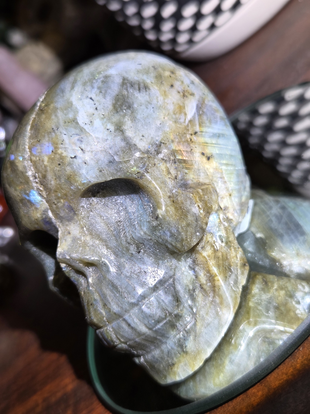 Labradorite Carved Skull - Picture 15 of 16